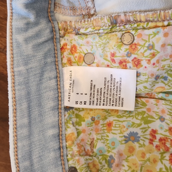 American Eagle Next Level Stretch High-Waisted Distressed Denim Shorts - Picture 7 of 11